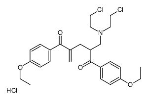 2-((Bis(2-chloroethyl)amino)methyl)-1,5-bis(4-ethoxyphenyl)-4-methylen e-1,5-pentanedione HCl picture