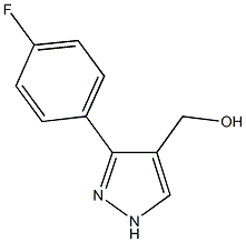 [3-(4-fluorophenyl)-1H-pyrazol-4-yl]methanol Structure