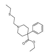 ethyl 1-(2-ethylsulfanylethyl)-4-phenylpiperidine-4-carboxylate Structure