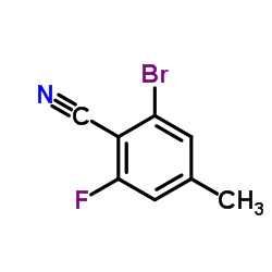 2-Bromo-6-fluoro-4-methylbenzonitrile picture