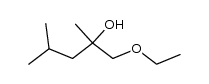 1-ethoxy-2,4-dimethyl-pentan-2-ol结构式