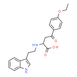 4-(4-ETHOXYPHENYL)-2-([2-(1H-INDOL-3-YL)ETHYL]AMINO)-4-OXOBUTANOIC ACID结构式