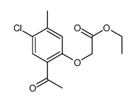ethyl 2-(2-acetyl-4-chloro-5-methylphenoxy)acetate Structure