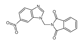 2-[(6-nitrobenzimidazol-1-yl)methyl]isoindole-1,3-dione Structure