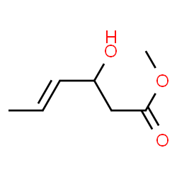 4-HEXENOIC ACID, 3-HYDROXY-, METHYL ESTER结构式