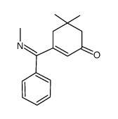 5,5-Dimethyl-3-{[(Z)-methylimino]-phenyl-methyl}-cyclohex-2-enone结构式