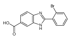 2-(2-Bromophenyl)-1H-benzoimidazole-5-carboxylic acid Structure