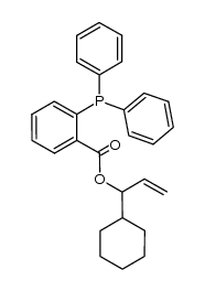 o-diphenylphosphanylbenzoic acid 1-cyclohexylallyl ester结构式