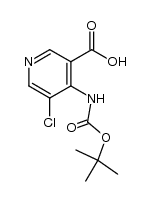 4-tert-butoxycarbonylamino-5-chloro-nicotinic acid Structure