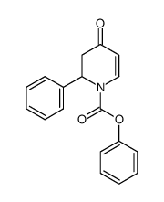 phenyl 4-oxo-2-phenyl-3,4-dihydropyridine-1(2H)-carboxylate Structure