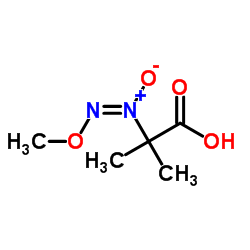 Propanoic acid, 2-(methoxy-NNO-azoxy)-2-methyl- (9CI)结构式