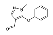 1-methyl-5-phenoxypyrazole-4-carbaldehyde Structure