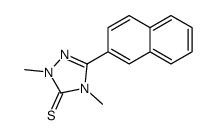 2,4-dimethyl-5-naphthalen-2-yl-1,2,4-triazole-3-thione结构式