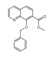 methyl 8-(benzyloxy)quinoline-7-carboxylate结构式