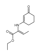 ethyl 2-((3-oxocyclohex-1-en-1-yl)amino)but-2-enoate结构式