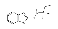 N-(2-METHYL-2-BUTYL)-2-BENZOTHIAZOLESULPHENAMIDE结构式