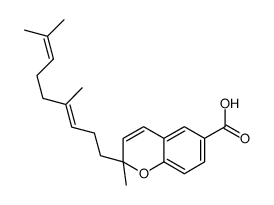 2-(4,8-dimethylnona-3,7-dienyl)-2-methylchromene-6-carboxylic acid Structure