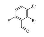 2,3-dibromo-6-fluorobenzaldehyde结构式