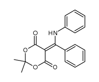 2,2-dimethyl-5-(phenyl(phenylamino)methylene)-1,3-dioxane-4,6-dione结构式