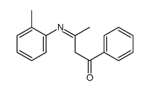 3-(2-methylphenyl)imino-1-phenylbutan-1-one Structure