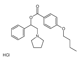 (1-phenyl-2-pyrrolidin-1-ylethyl) 4-butoxybenzoate,hydrochloride Structure