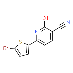 6-(5-bromo-2-thienyl)-2-oxo-1,2-dihydropyridine-3-carbonitrile结构式
