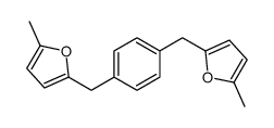 2-methyl-5-[[4-[(5-methylfuran-2-yl)methyl]phenyl]methyl]furan Structure