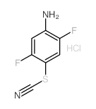 2,5-Difluoro-4-thiocyanatoaniline,HCl Structure