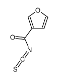 3-Furancarbonylisothiocyanate(9CI)结构式