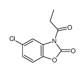 5-chloro-3-propanoyl-1,3-benzoxazol-2-one结构式
