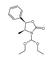 (4S,5R)-3-(diethoxymethyl)-4-imethyl-5-phenyloxazolidin-2-one Structure