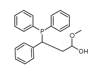 3-(diphenylphosphino)-1-methoxy-3-phenylpropan-1-ol结构式