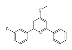 2-(3-chlorophenyl)-4-methylsulfanyl-6-phenylpyridine结构式