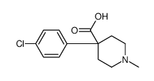 4-(4-chlorophenyl)-1-methylpiperidine-4-carboxylic acid结构式
