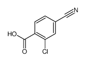 2-Chloro-4-cyanobenzoic acid structure