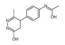 N-[4-(3-methyl-6-oxo-4,5-dihydro-1H-pyridazin-4-yl)phenyl]acetamide结构式