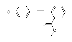 methyl 2-((4-chlorophenyl)ethynyl)benzoate Structure