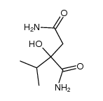 2-hydroxy-2-isopropyl-succinic acid diamide Structure