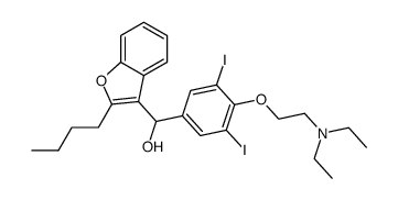 (2-n-butyl-3-benzofuranyl) [4-[2-(diethylamino)ethoxyl]-3,5-diiodophenyl] methanol Structure