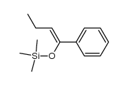 (Z)-trimethyl((1-phenylbut-1-en-1-yl)oxy)silane结构式