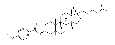 p-methylaminobenzoate de cholestanyle-3β Structure
