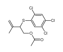 3-methyl-2-((2,4,5-trichlorophenyl)thio)but-3-en-1-yl acetate Structure