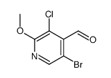 5-Bromo-3-chloro-2-Methoxyisonicotinaldehyde结构式