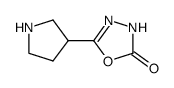 5-pyrrolidin-3-yl-1,3,4-oxadiazol-2(3H)-one Structure