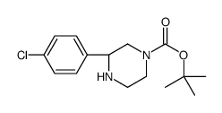 (R)-3-(4-氯苯基)哌嗪-1-羧酸叔丁酯结构式