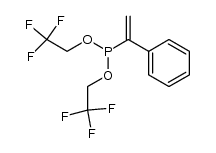 Bis-2,2,2-trifluoroethyl 1-phenylethenylphosphite结构式