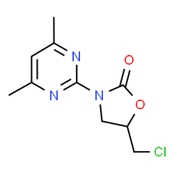 5-(Chloromethyl)-3-(4,6-dimethylpyrimidin-2-yl)-1,3-oxazolidin-2-one Structure