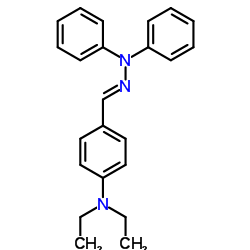 p-(Diethylamino)benzaldehyde diphenylhydrazone Structure