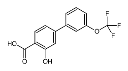 2-hydroxy-4-[3-(trifluoromethoxy)phenyl]benzoic acid结构式