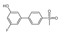 3-fluoro-5-(4-methylsulfonylphenyl)phenol Structure